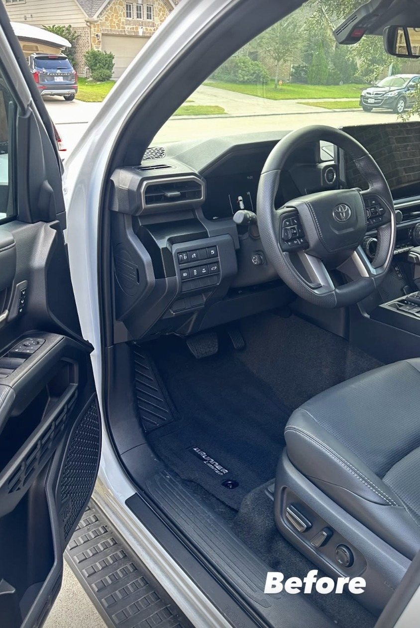 Truck interior before detail
