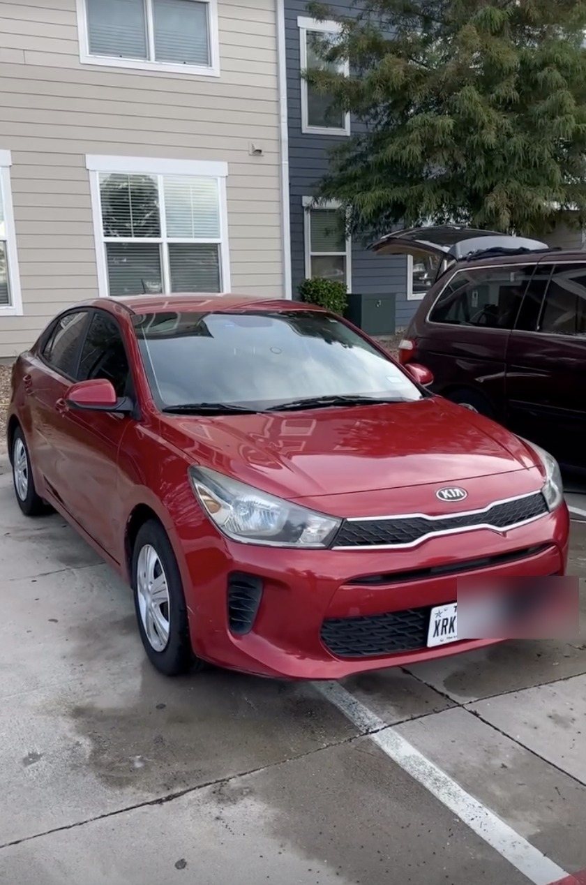 Red sedan detailed by RJ Car Detailing